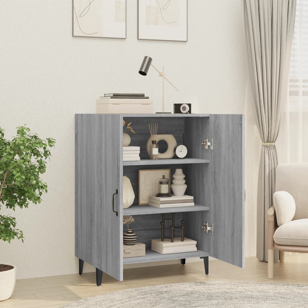 Sideboard Grau Sonoma 70x34x90 cm Holzwerkstoff